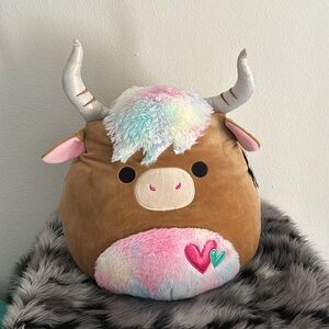 Squishmallows 16” Condela Highland Cow Official KellyToy